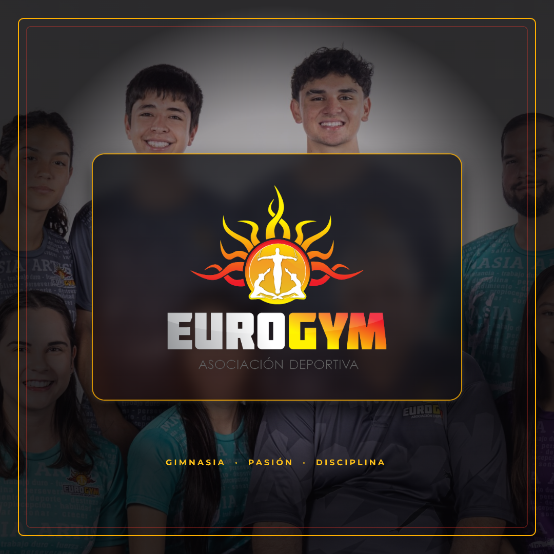 Sitio web de Eurogym con equipo de gimnastas